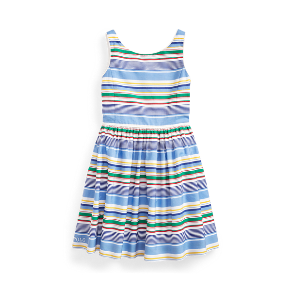 Striped Cotton Poplin Dress Girls 1.5-6.5 Years 1