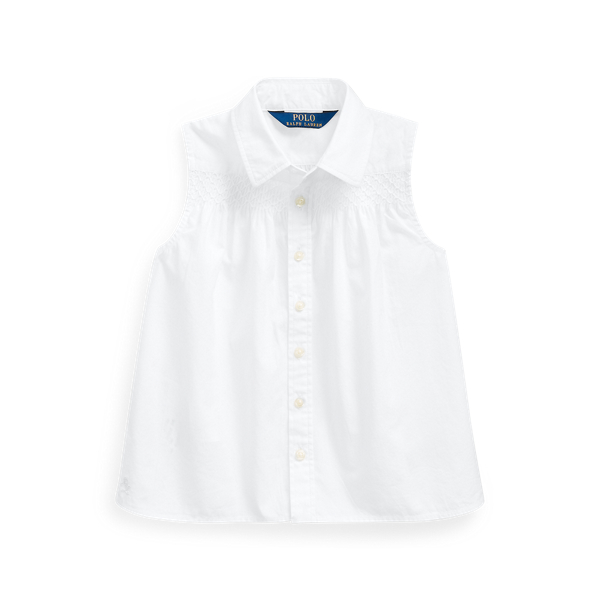 Smocked Cotton Shirt Girls 1.5-6.5 Years 1