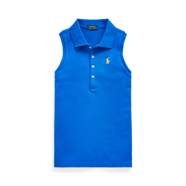 Stretch Cotton Mesh Polo Girls 7-14 Years 1