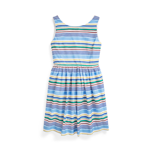 Striped Cotton Poplin Dress Girls 7-14 Years 1