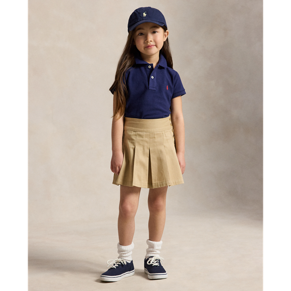 Newport Navy The Iconic Cotton Mesh Polo Shirt Girls 1.5-6.5 Years 4