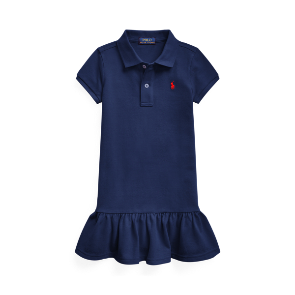 Polo Ralph Lauren Girls Polo Dress Little Kid Blue Size 2 Refined Navy