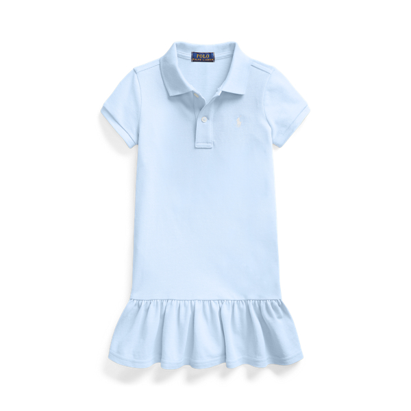 Cotton Mesh Polo Dress