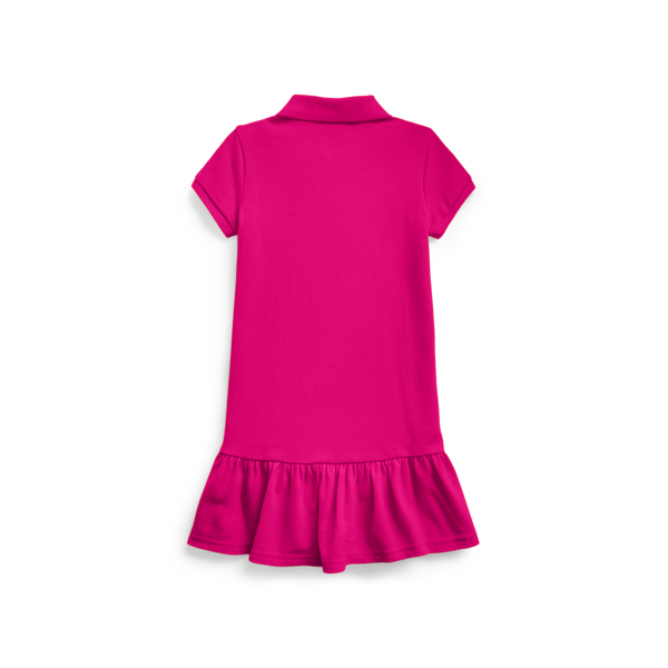 Pink Sky Cotton Mesh Polo Dress Girls 2-6x 2