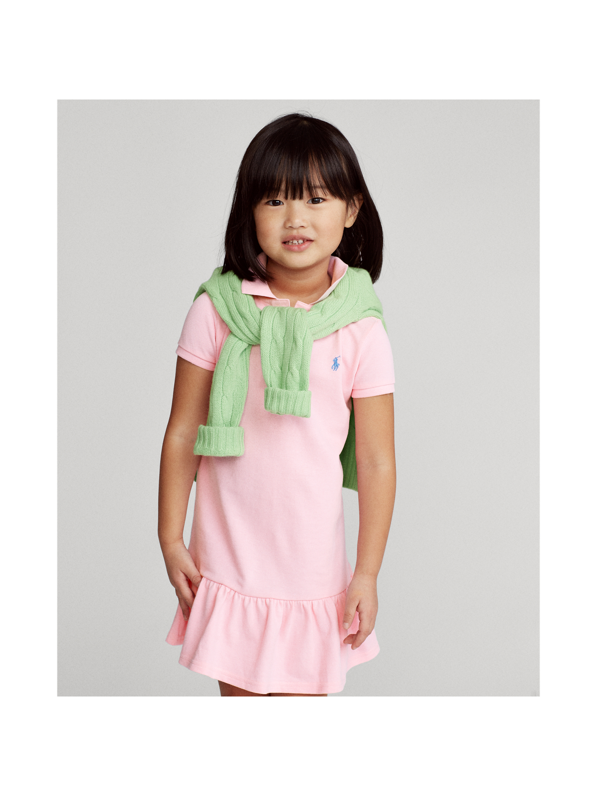 Детские платья Ralph Lauren Cotton Mesh Polo Dress — фото 3