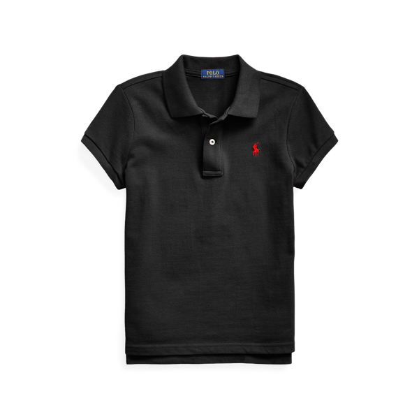 Black polo shirt girls hotsell