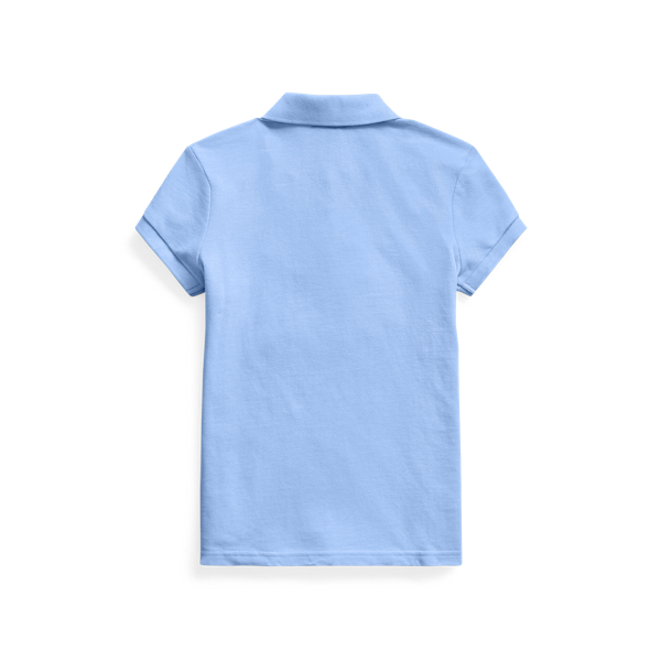 Harbor Island Blue The Iconic Cotton Mesh Polo Shirt Girls 7-16 for back to school 2