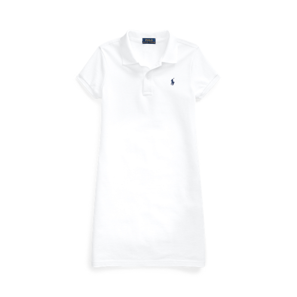Girls white polo dress store