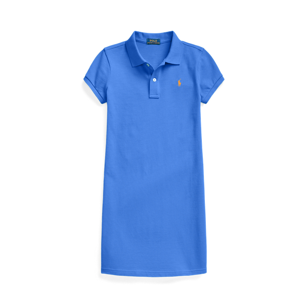 Cotton Mesh Polo Dress