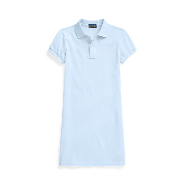 Polo-jurk van katoenen mesh