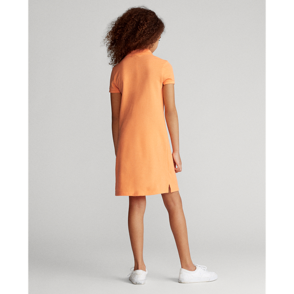 Cotton Mesh Polo Dress