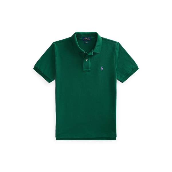 Slim Fit Cotton Mesh Polo Shirt Boys 6-14 Years 1
