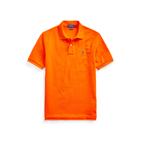Custom-Fit Polo aus Baumwollpiqu&eacute; Boys 6-14 Years in Sailing Orange 1