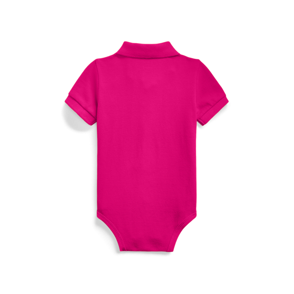 Pink Sky Cotton Mesh Polo Bodysuit Baby 2
