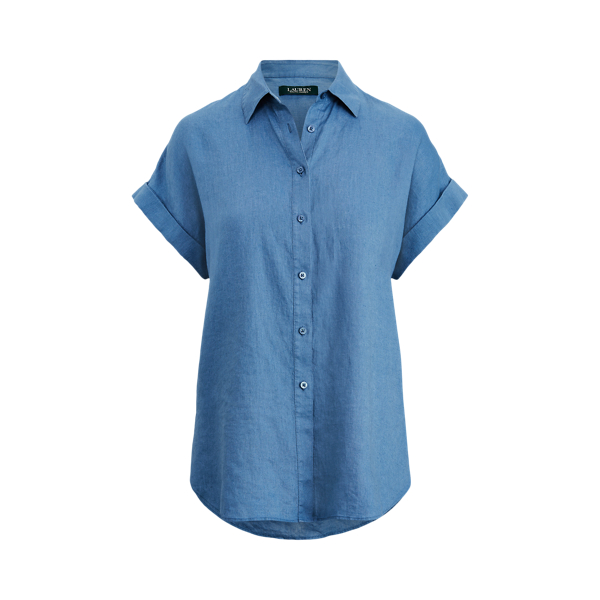 Linen Short-Sleeve Shirt Lauren 1