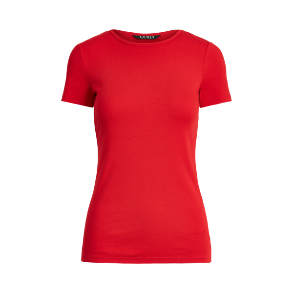 Orient Red Cotton-Blend Tee Lauren 2