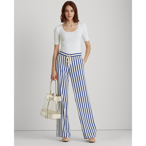 White Cotton-Blend Puff-Sleeve Top Lauren 3