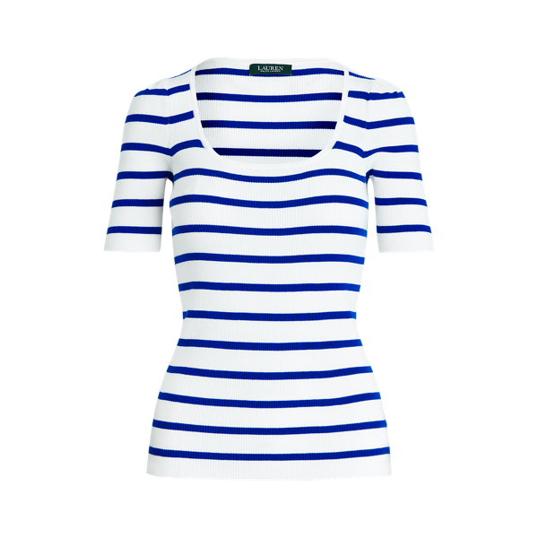 Striped Puff-Sleeve Top Lauren in 1