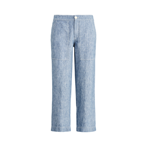 Pantaloni a gamba larga in chambray Lauren in 1