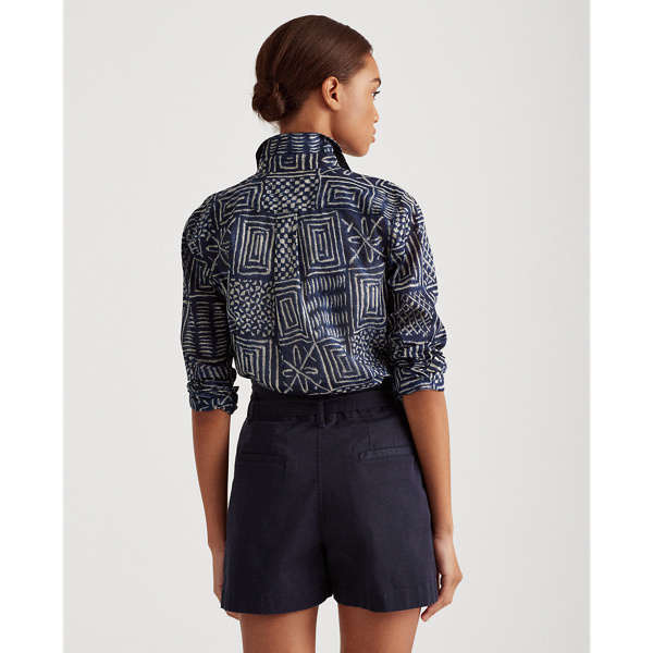 Dk Blue Cotton Shirt Lauren 4