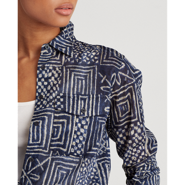 Dk Blue Cotton Shirt Lauren 5