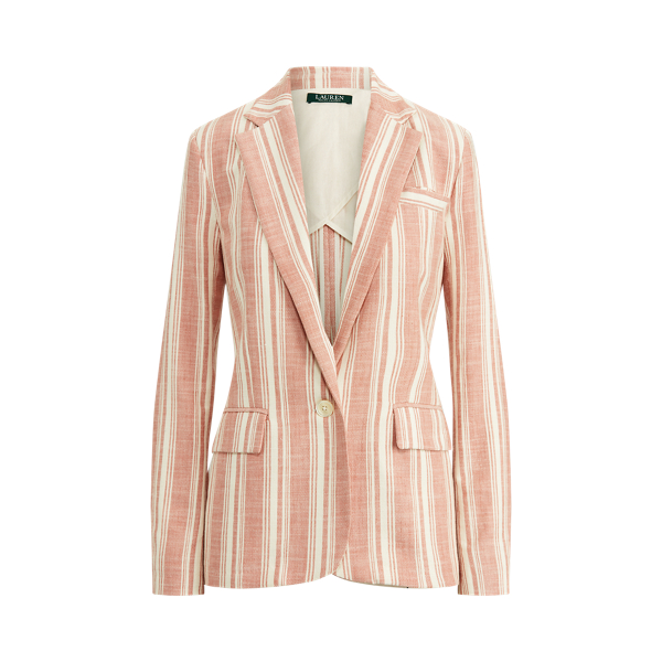 Striped Cotton Dobby Blazer Lauren 1