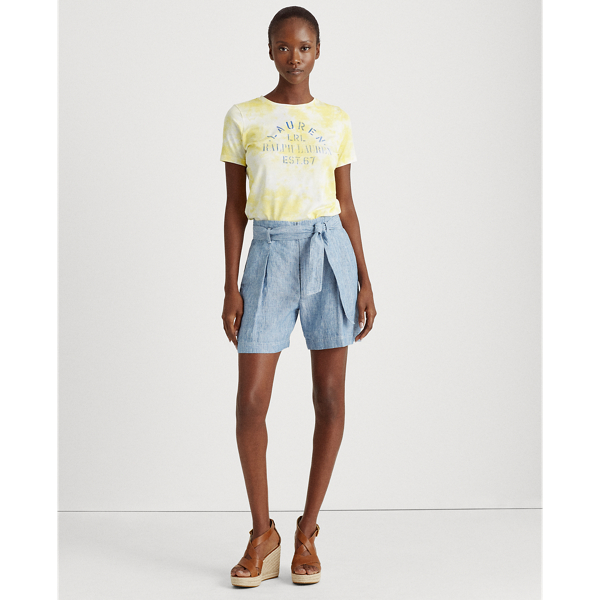 Lemon Daffodil Multi Tie-Dye Cotton-Blend Tee Lauren 3