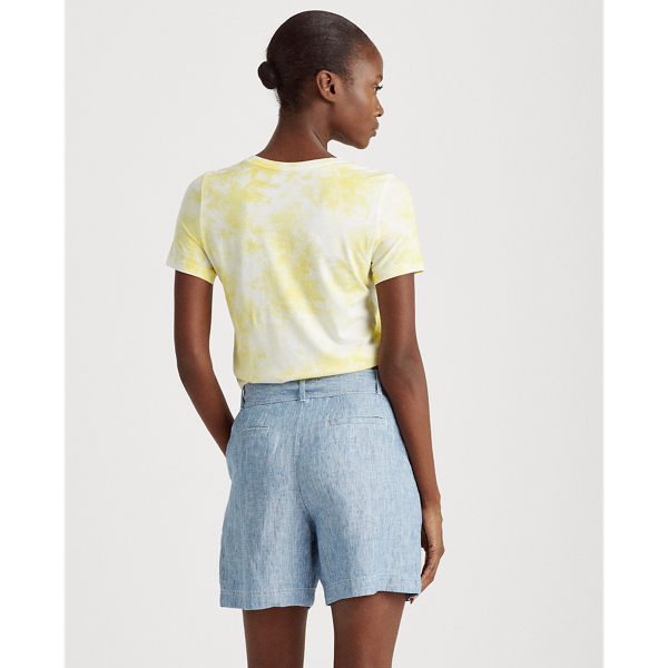 Lemon Daffodil Multi Tie-Dye Cotton-Blend Tee Lauren 4