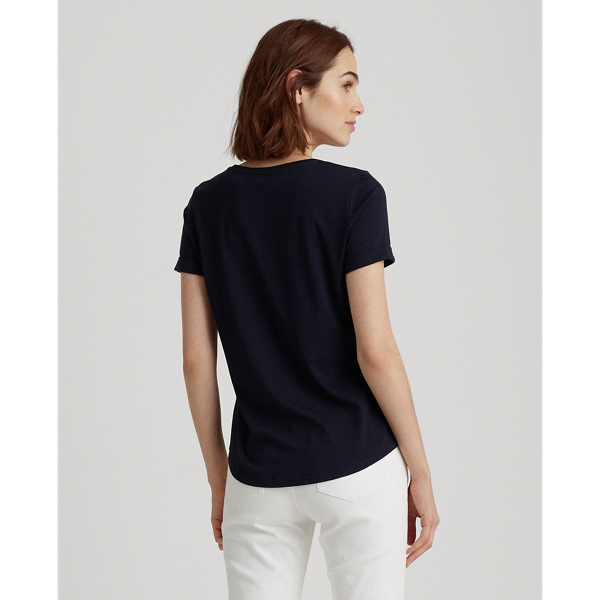 Lauren Navy Anchor-Print Cotton Tee Lauren 4