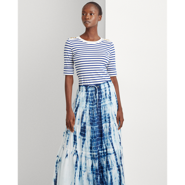 Tie Dye Tiered Peasant Skirt for Women Ralph Lauren IL