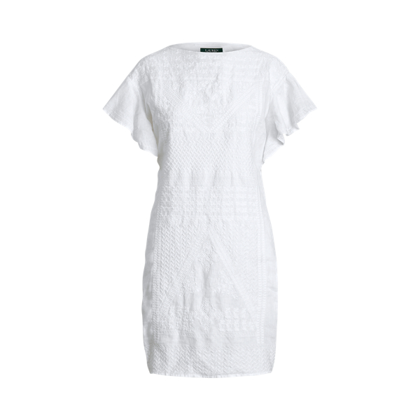 Robe brod&eacute;e en lin Lauren en 1