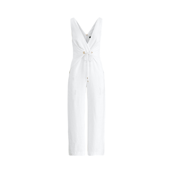 Wrap-Style Linen Jumpsuit Lauren 1