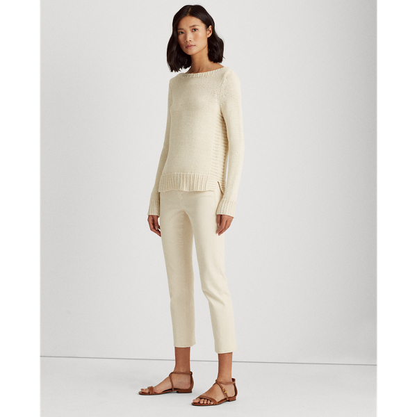Mascarpone Cream Cotton-Blend Jumper Lauren 3