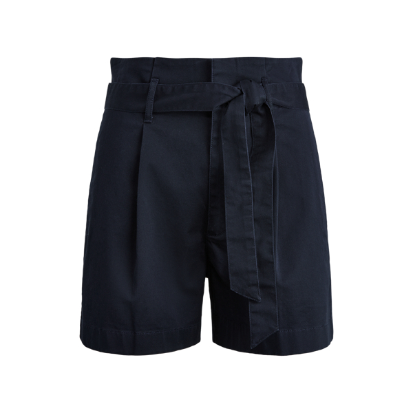 High-Rise Cotton Twill Short Lauren in 1