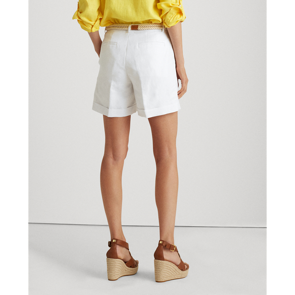 White Linen-Twill Short Lauren 4