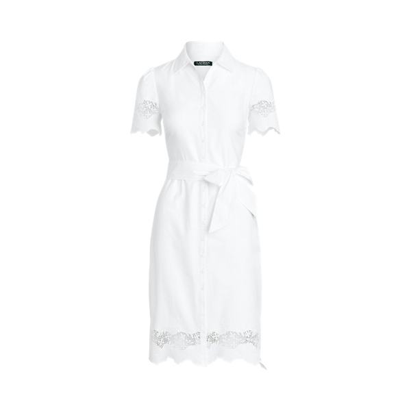 Chemisier in cotone traforato Lauren in 1