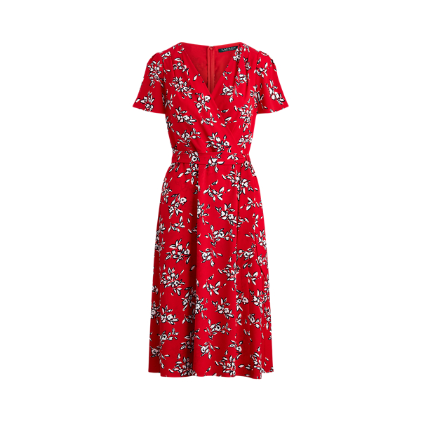 Robe fleurie en cr&ecirc;pe Lauren en 1