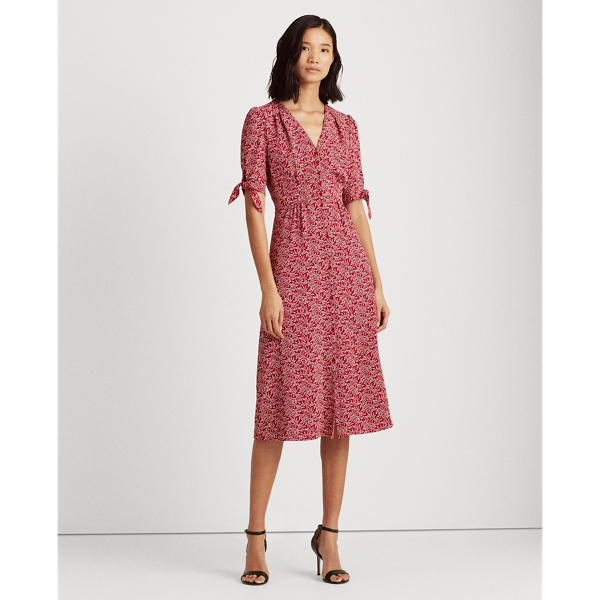 ワンピース RALPH LAUREN FLORAL MIDI DRESS belle rose org.jpg