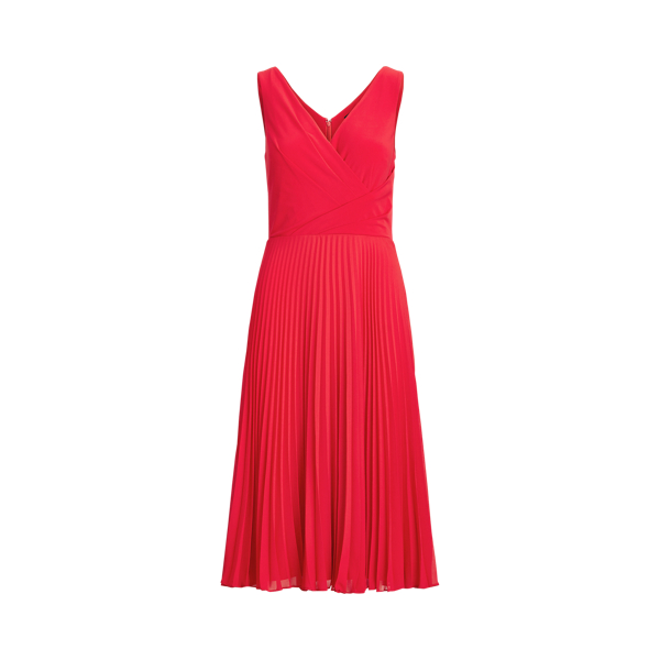 Pleated Matte Jersey Dress Lauren 1