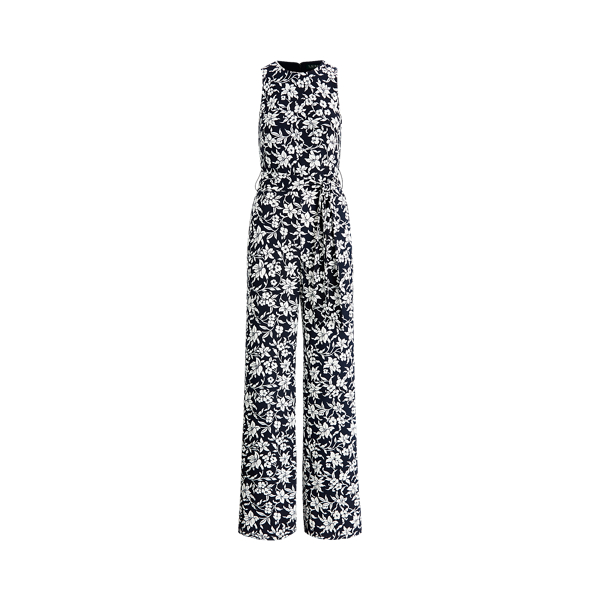 Floral Jersey Jumpsuit Lauren em 1