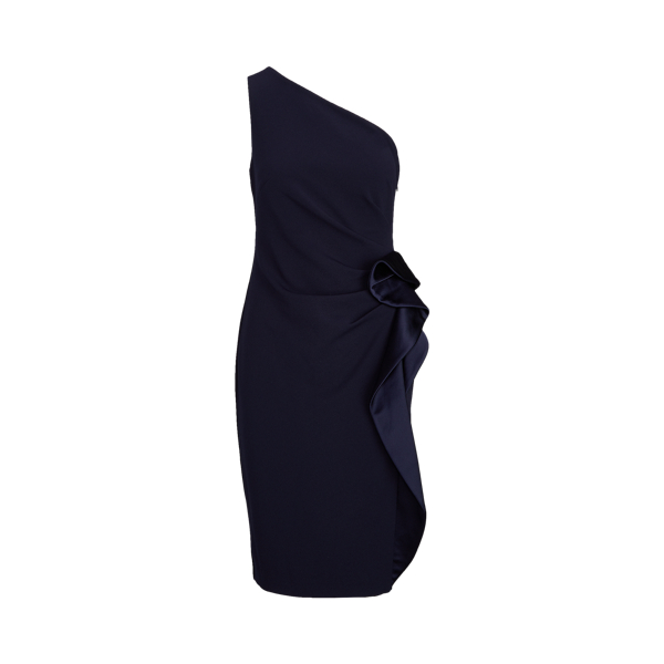 Einschultriges Cr&ecirc;pekleid mit R&uuml;schen Lauren in 1