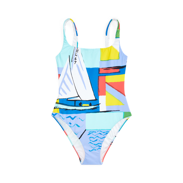 One-piece met grafische print