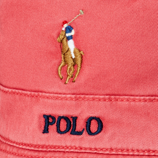Nantucket Red Stretch-Cotton Bucket Hat Polo Ralph Lauren 3
