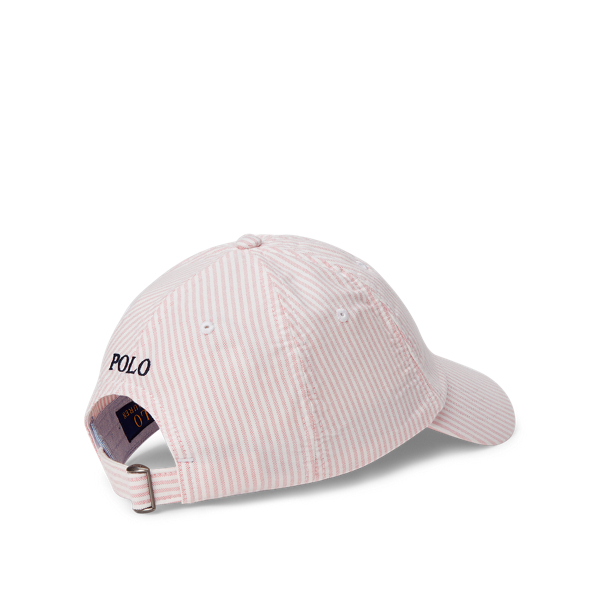 Bath Pink Oxford Stripe Striped Oxford Cap Polo Ralph Lauren 2
