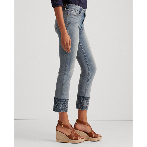 Highland Indigo Wash Premier Straight Ankle Jean Lauren 5