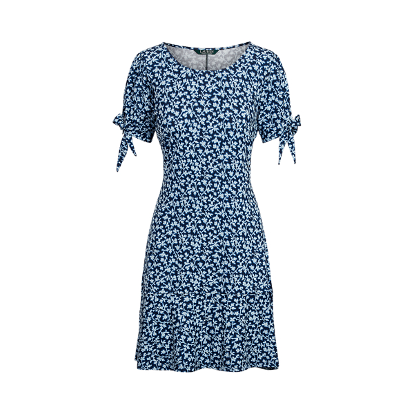 Floral Jersey Peplum Dress Lauren 1
