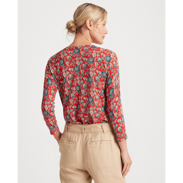 Multi Floral Cotton-Linen Jumper Lauren 4
