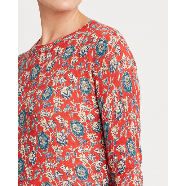 Multi Floral Cotton-Linen Jumper Lauren 5