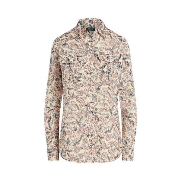 Floral Cotton Shirt Lauren 1