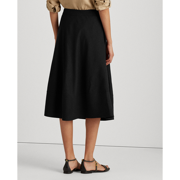 Jupe trapèze en lin